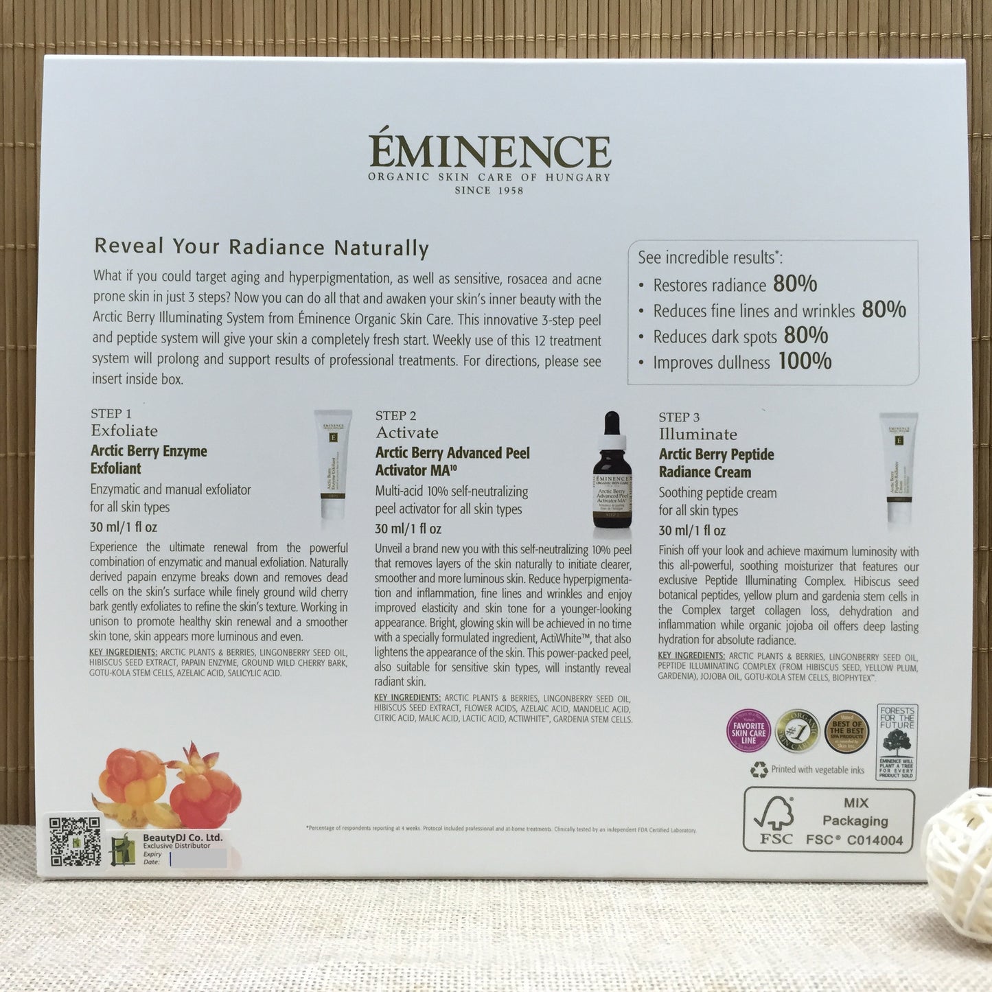 Arctic Berry Peel & Peptide Illuminating System 北極莓縮氨酸嫩膚系列